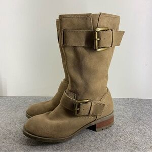 Skechers Lunacy Boots in Super Soft Tan Suede Women’s Size 7